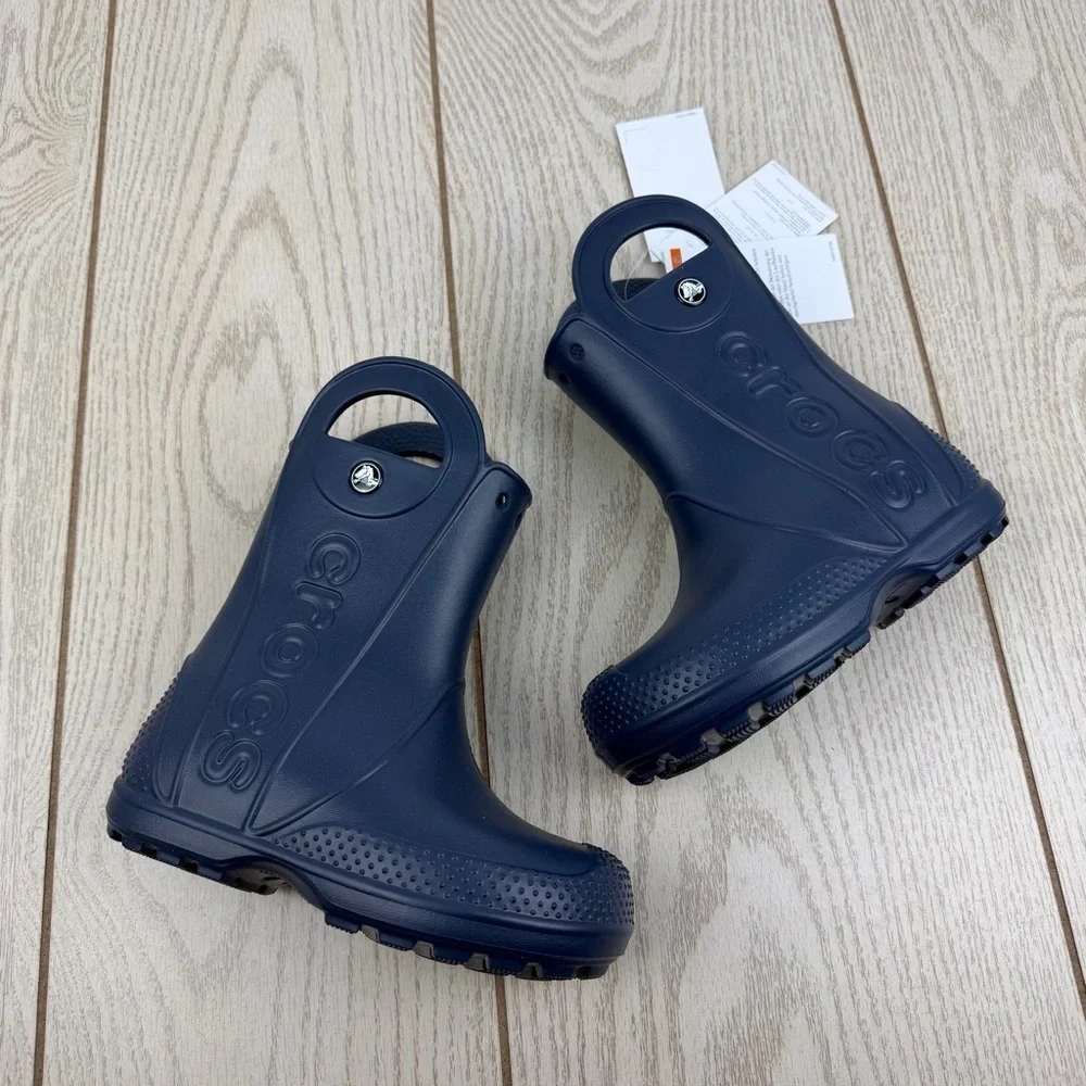 Crocs Kids’ Handle It Rain Boots c11 Navy Blue $45 Children's Shoes
